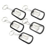 Top Gun Dog Tag Bottle Opener 1 of 5 Designs Selected at Random Silver