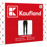 Kaufland Women's Logo Cotton Stretch Leggings Black Red Size S