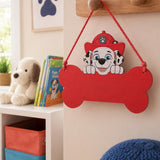 Paw Patrol Marshall Wooden Hanging Plaque Red