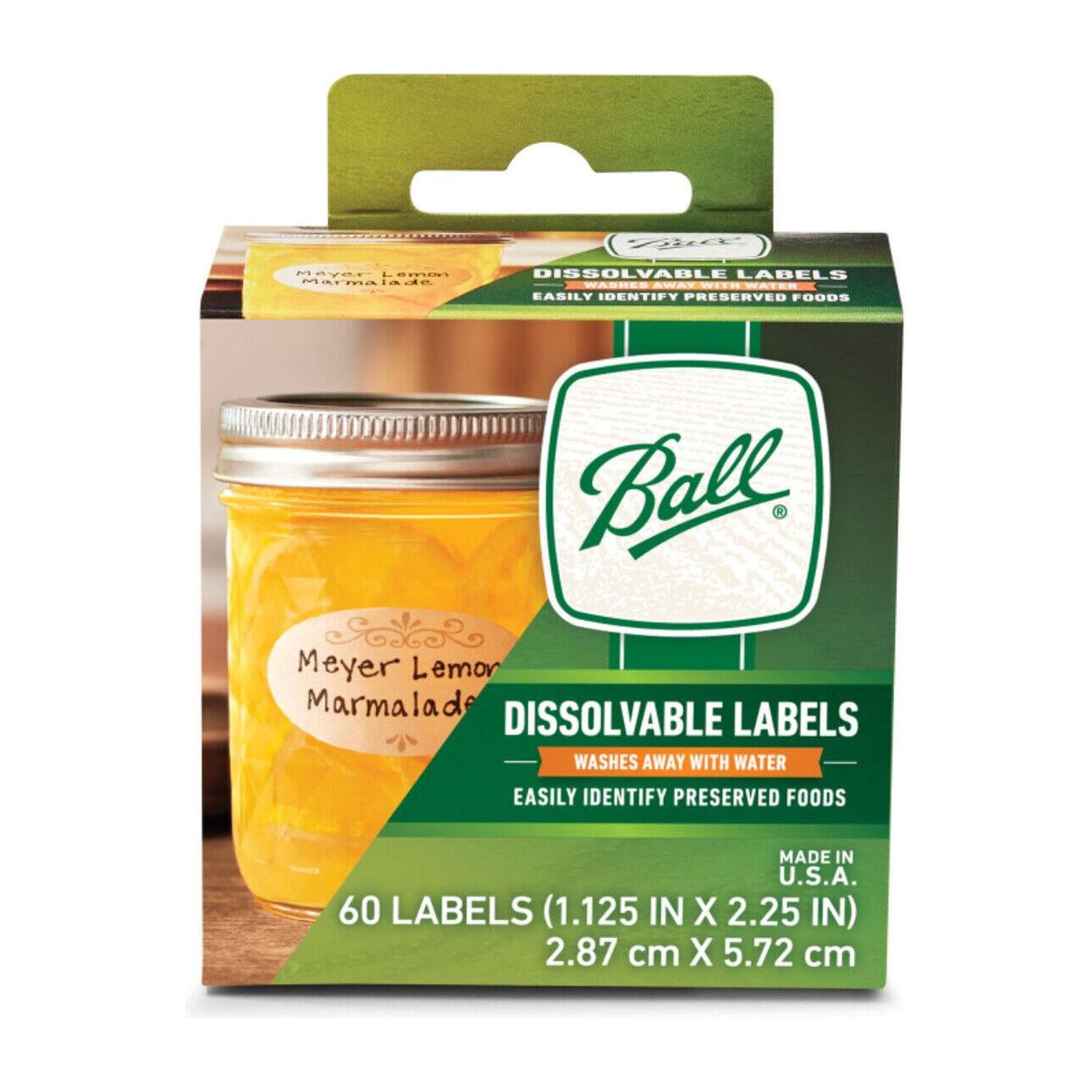 Ball Dissolvable Labels - 60 pack