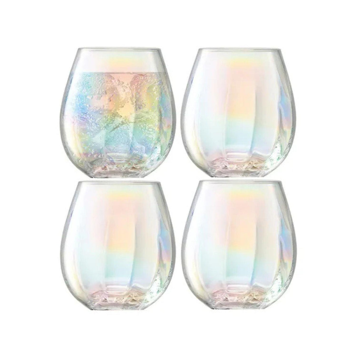 LSA Glass Pearl Tumbler 425ml Set of 4