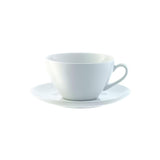 LSA Dine Porcelain Cappucino Cup and Saucer 350ml Set of 4 White
