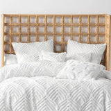 Linen House Palm Springs Ogee Tufted Pillowcase Pair