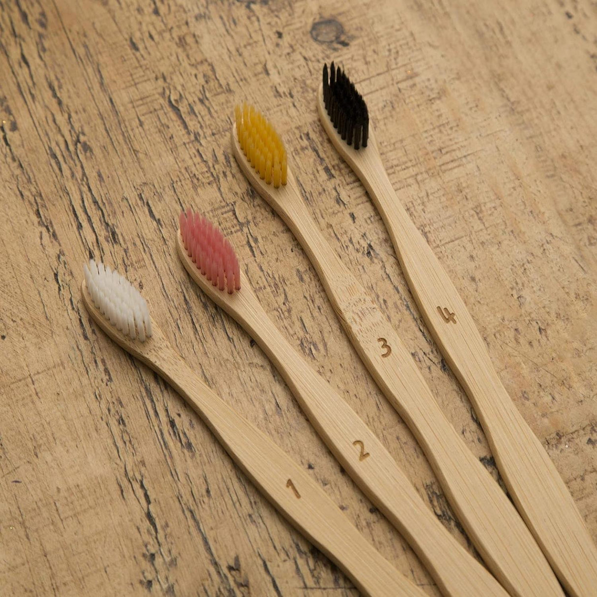 Bamboo Toothbrush Pack of 4