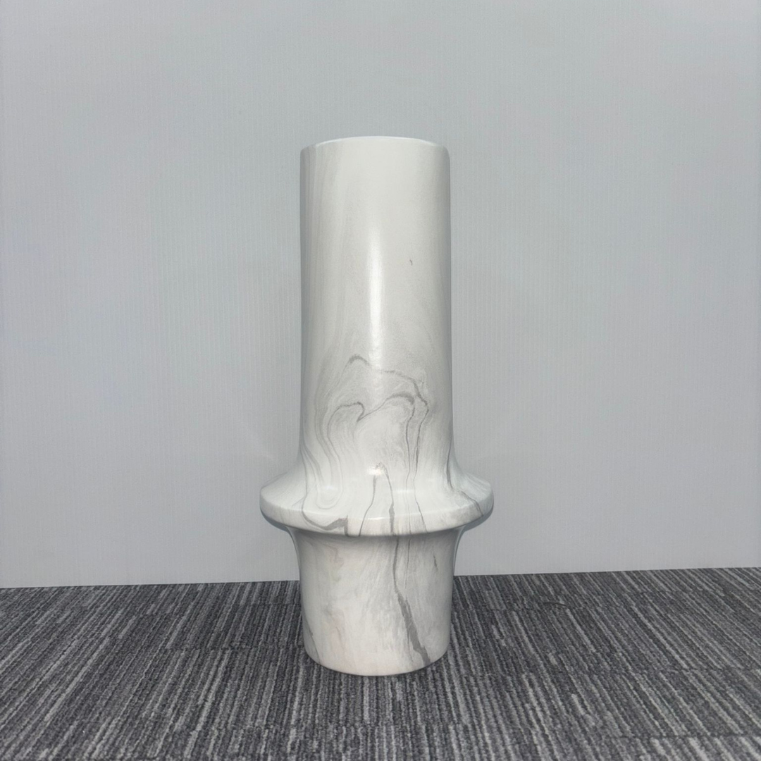 Polished Marble Decorative Vase Polished Stone Approx 35cm