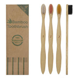 Bamboo Toothbrush Pack of 4