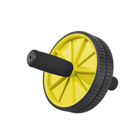 CLICKK Home Store yellow and black ab roller core strength wheel with foam handles for abdominal workouts