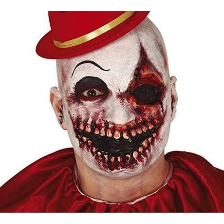 Mens Fancy Dress 2007 Latex scar with 15 cm blood on mouth teeth
