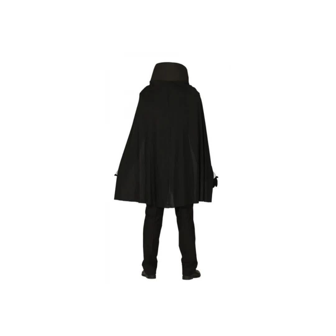 Adult headless vampire costume by Fancy Dress featuring a black cape and pants for a spooky look