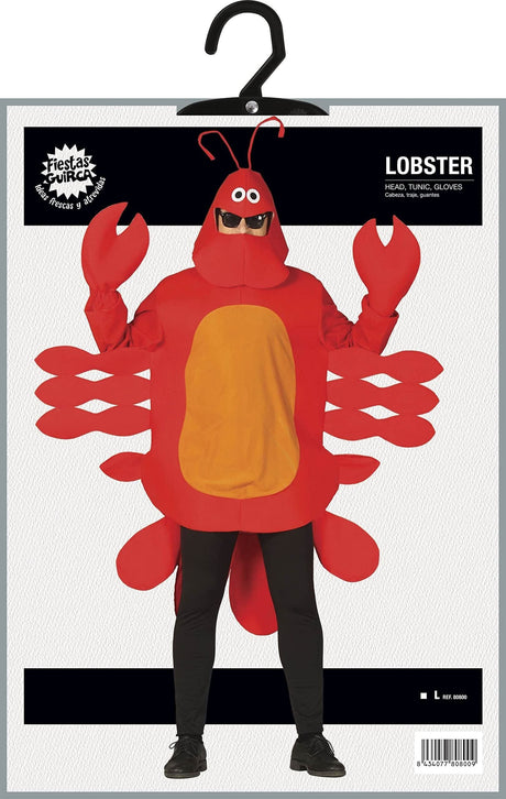 Mens Fancy Dress 80800 Adults Novelty Lobster Costume - L