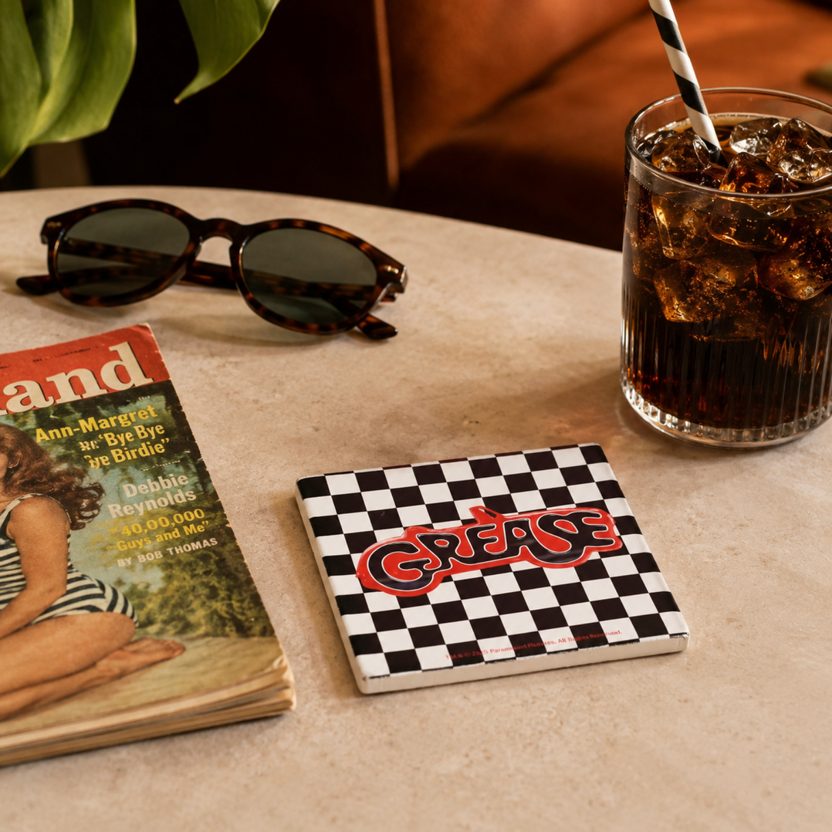 Fandomania Grease Checkerboard Coaster