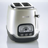 Ariete Classic Toaster - 2 Slices 3 Functions 6 Browning Levels - Pearl