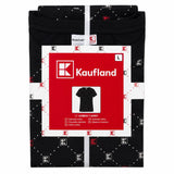 Kaufland Women's Black Logo Print 100% Cotton T-Shirt Size L