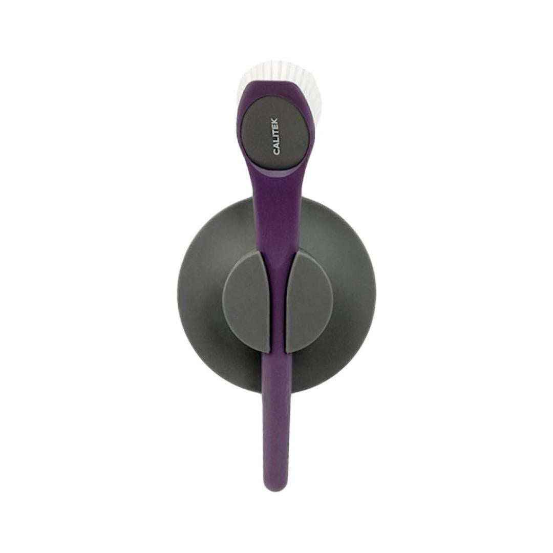 Calitek Washing Up Brush Set of Two with Suction Cup Holder