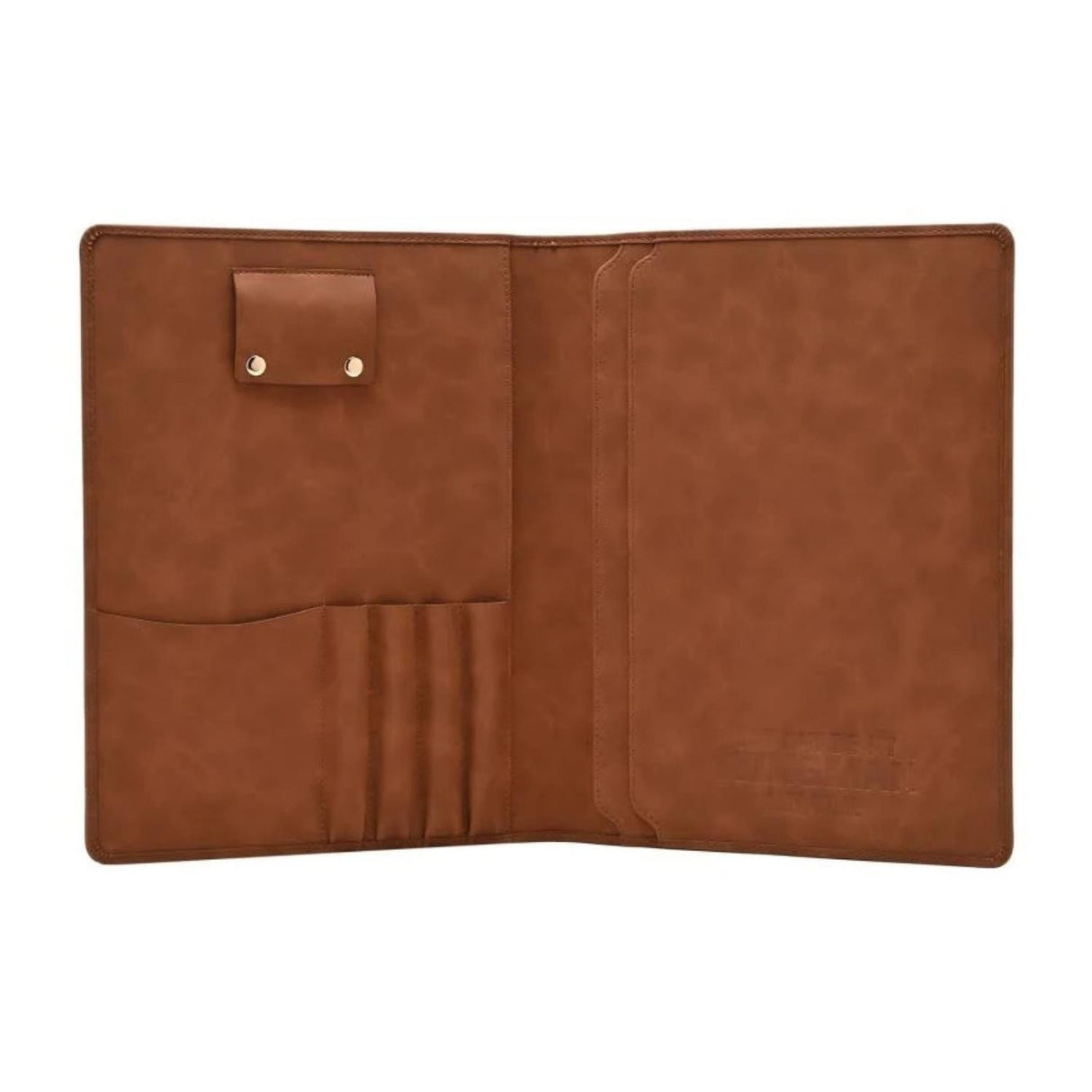 Top Gun PU Leather Travel Tech Portfolio Tan