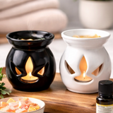 Ceramic Wax And Oil Burner - Black