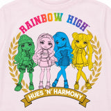 Rainbow High Girls' 2 Piece Pyjama Set Size 7-8 Years pink