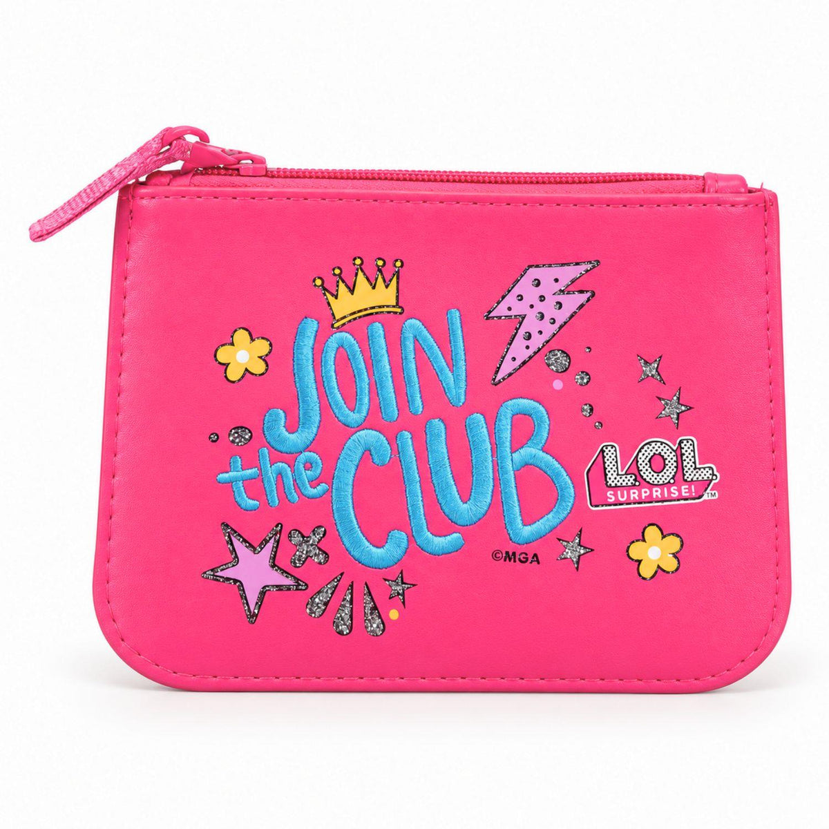 L.O.L. Surprise! Girls Zip-Up Coin Purse Pink