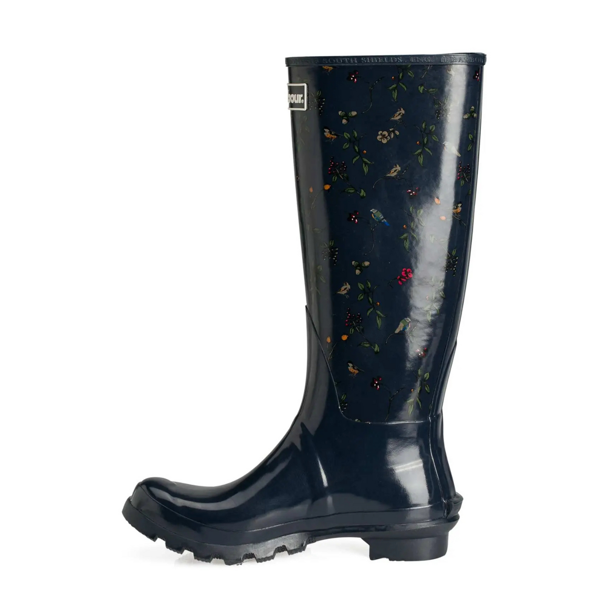 Barbour Bede Wellies - UK 3 Navy Print