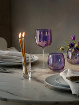 LSA International Aurora 450ml Wine Glass Set of 4 Violet