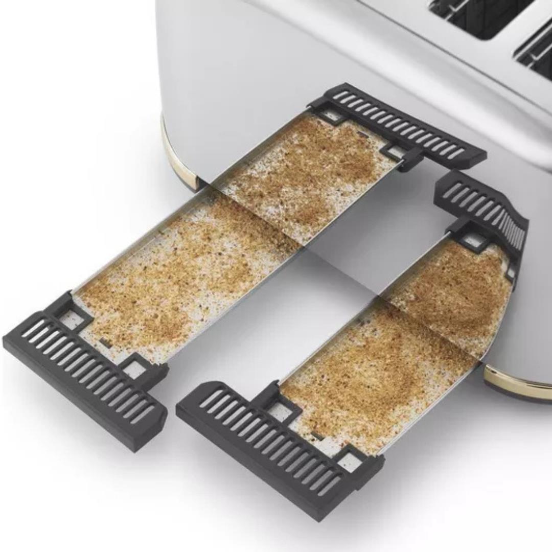 Breville Mostra VTT92901 4 -Slice Toaster Stainless Steel Silver and Gold