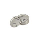 Stack of Ball jar lids replacement made of metal for Mason jars sealing and preserving