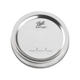 Ball jar lids replacement SureTight silver metal canning lid with date marking lines