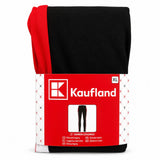 Kaufland Women's Logo Cotton Stretch Leggings Black Red Size XL