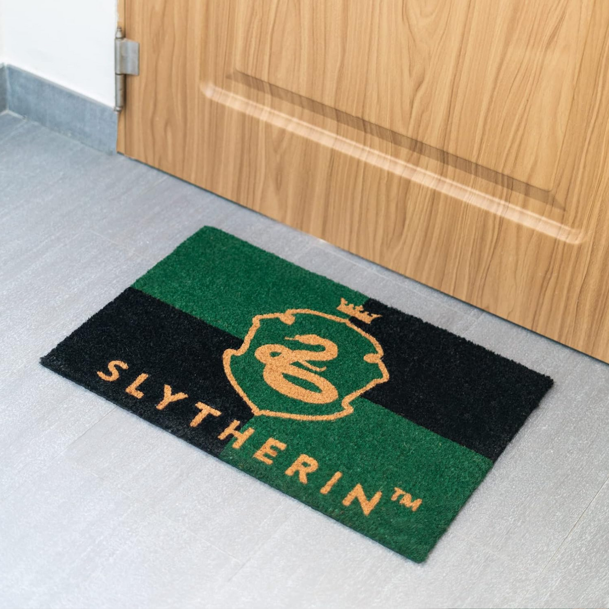 Harry Potter Slytherin 60 x 40 cm Doormat Green and Black