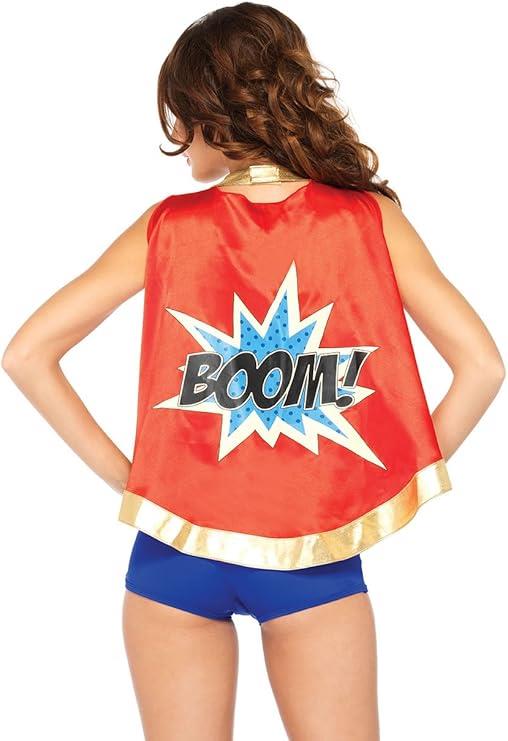 Leg Avenue Women's 3 Piece Comic Book Fancy Dress Costume Large