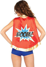 Leg Avenue Women's 3 Piece Comic Book Fancy Dress Costume Large