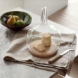 LSA Cloche Dome with Oak Base 19 x 25.5xm Clear