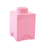 LEGO Square 1-Stud 1.2L Stackable Storage Brick Light Pink