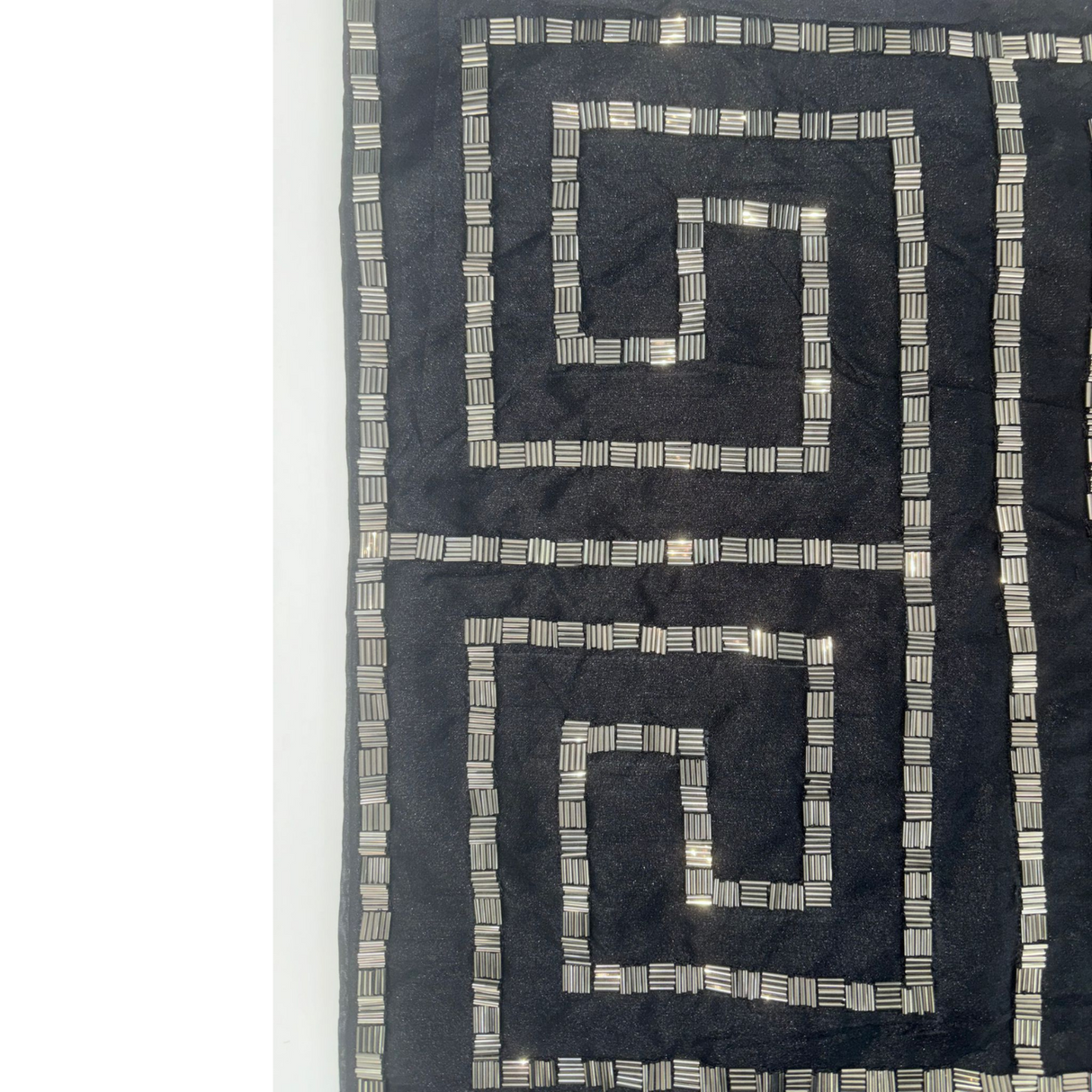 Black Geometric Pattern Cushion Cover