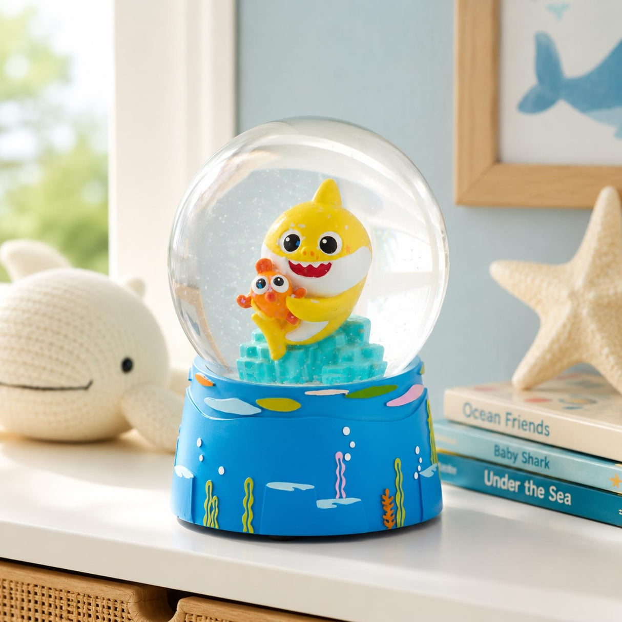 Baby Shark Glass Snow Globe