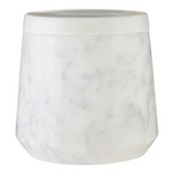 Off White Marble Jar H10cm