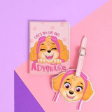 Paw Patrol Skye PU Leather Passport and Luggage Tag Pink
