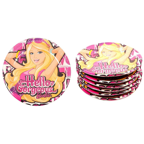 CLICKK Home Store Ama-1656 Barbie Kids Birthday Party Paper Plates - Set of 36