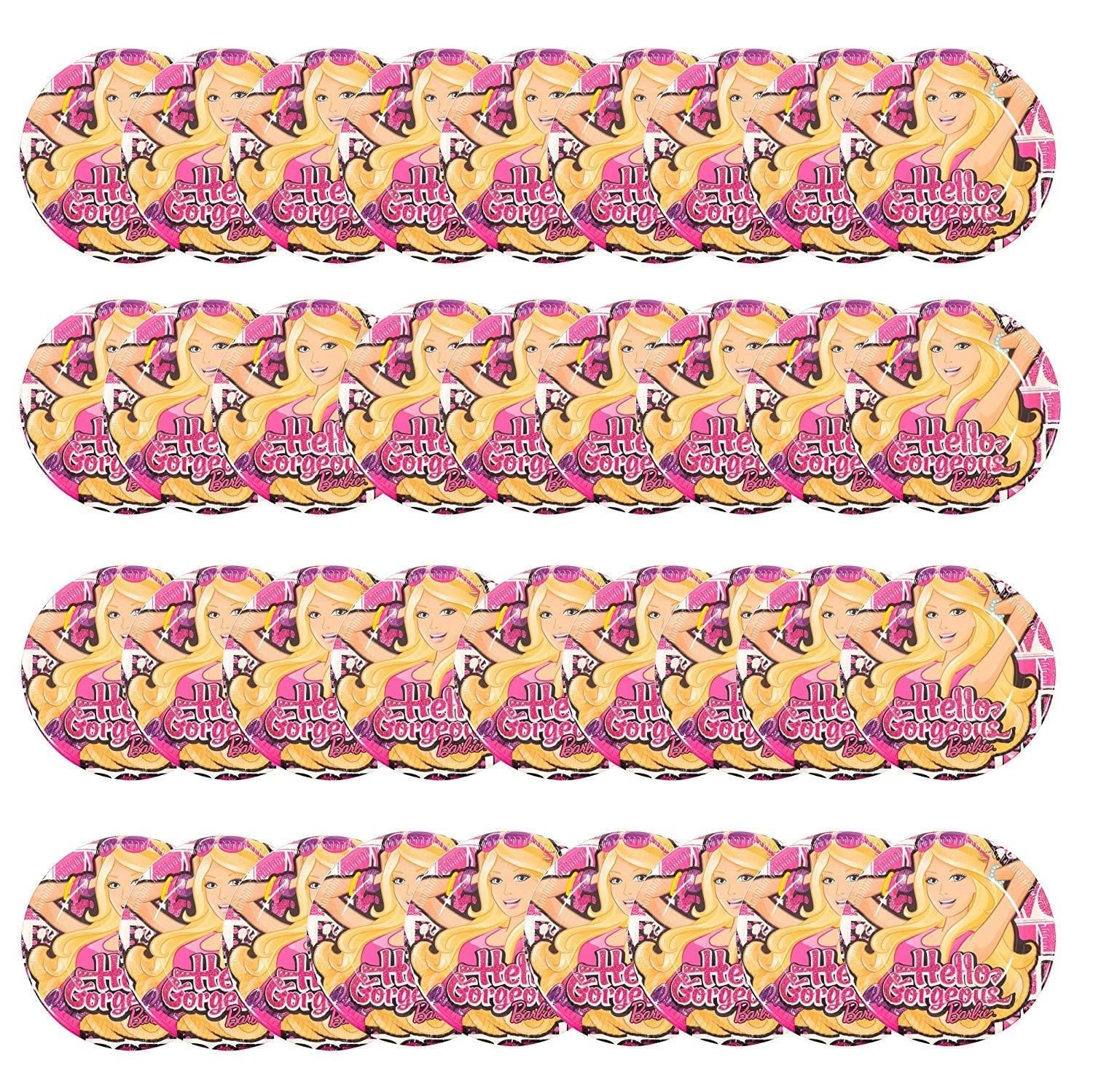 Barbie paper plates discount