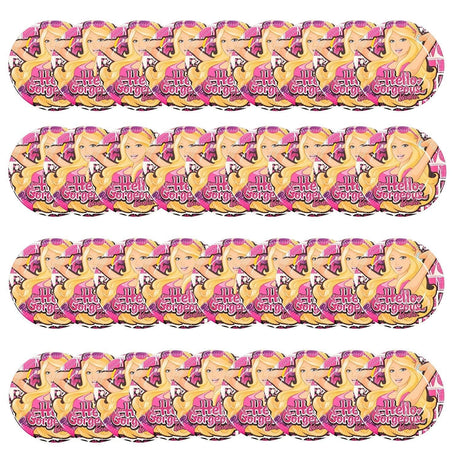 CLICKK Home Store Ama-1656 Barbie Kids Birthday Party Paper Plates - Set of 36