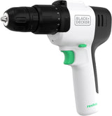 Black and Decker 12v cordless drill with compact design and green trigger from CLICKK Home Store