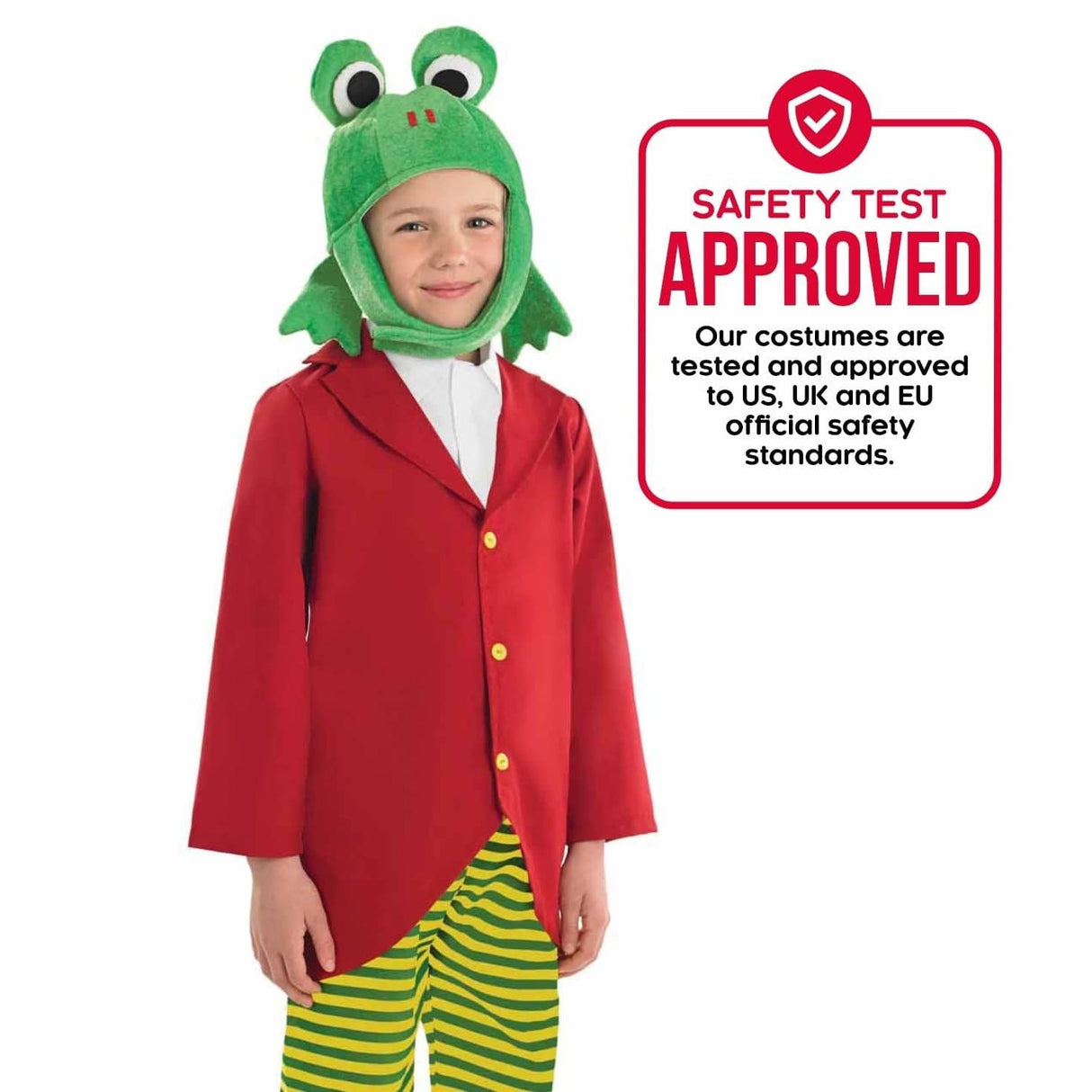 Boys Fancy Dress 4010-400L Boys Mr Frog Toad World Book Day Costume - L