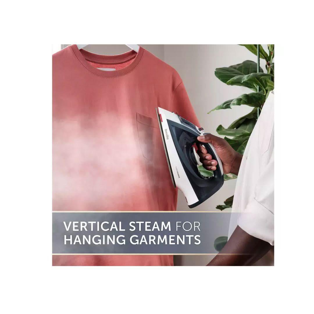 CLICKK Home Store cordless steam iron used for vertical steam on hanging garments