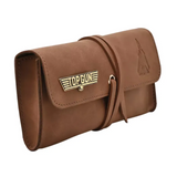 Top Gun PU Leather Sunglasses Case Brown