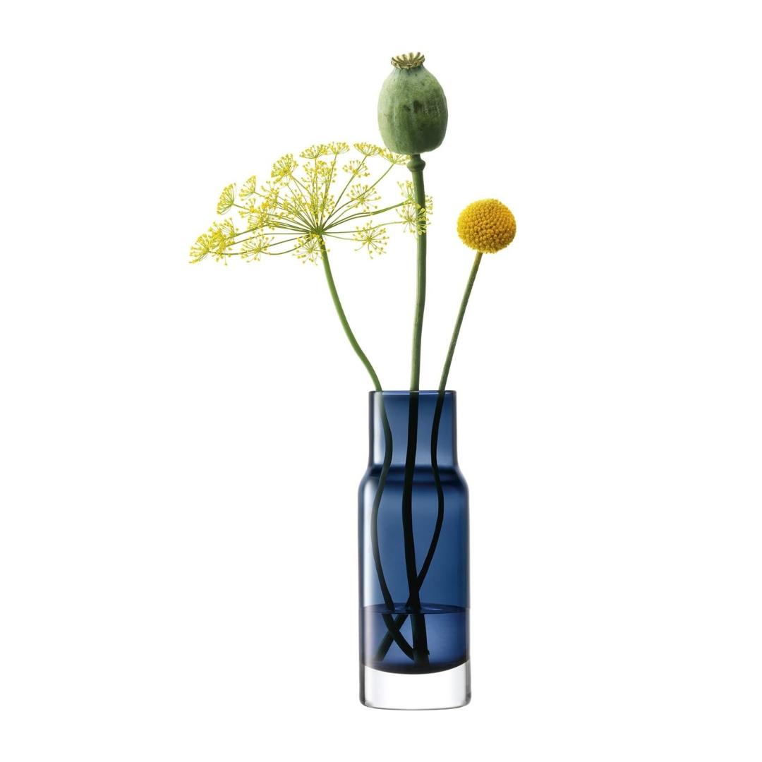 LSA Utility Vase H19cm Handmade Sapphire Blue Glass Design
