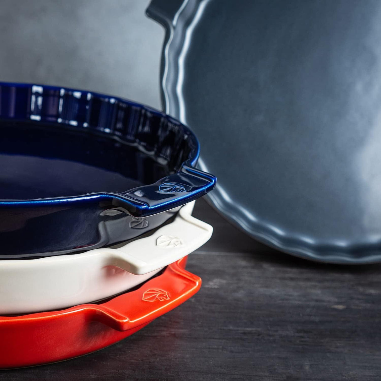 Peugeot Appolia Ceramic Tart Dish 30cm Ecru