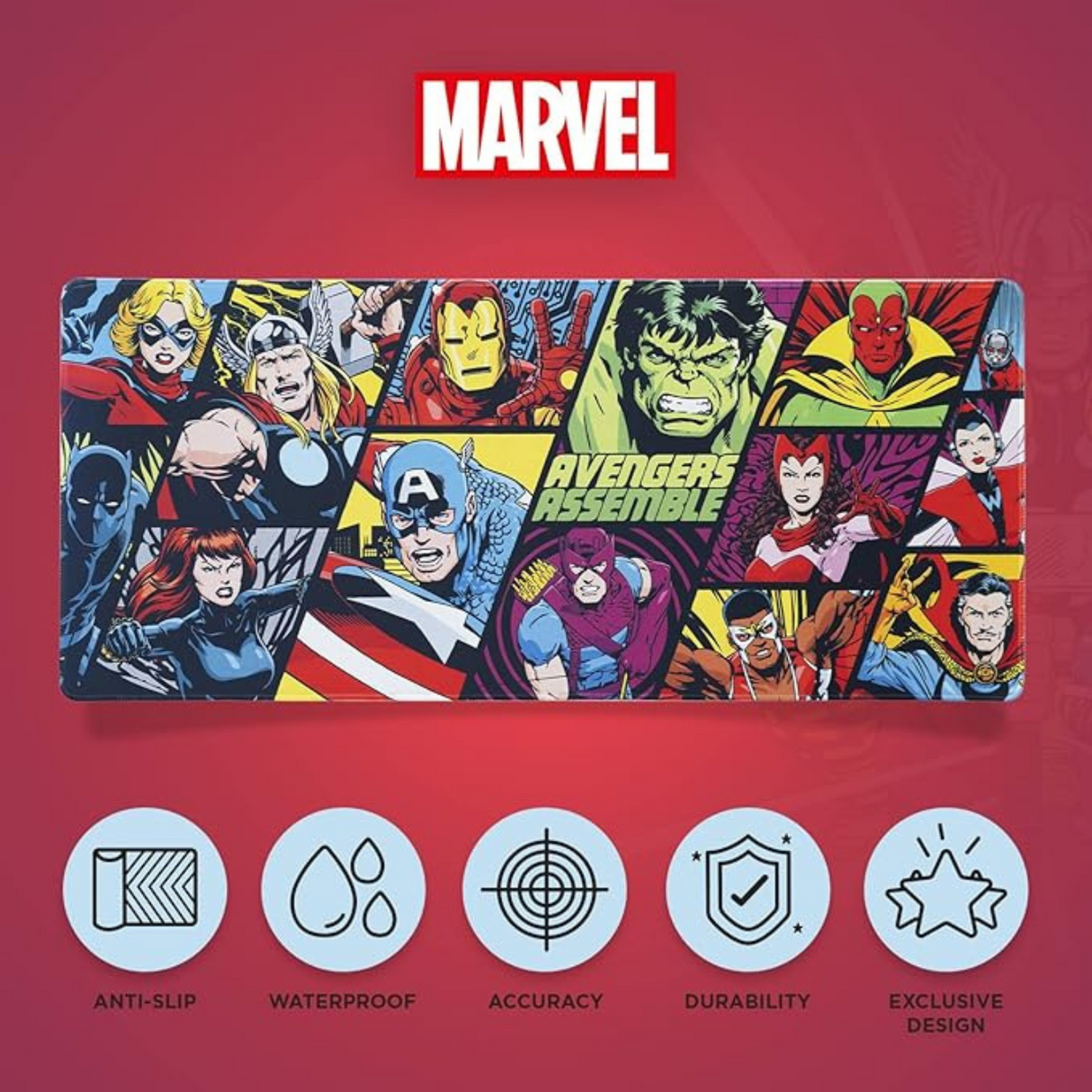 Marvel Avengers XL Mouse Desk Mat 80 x 35cm