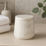 Off White Marble Jar H10cm