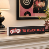 Fandomania Grease 'Tell Me About It, Stud' Mantel Plaque