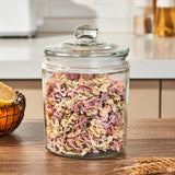 Premium 1.9L Thick Glass Storage Kitchen Jar with Airtight Lid